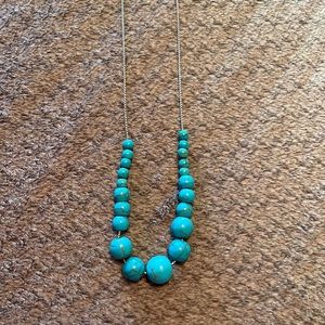 🍀2 for $10🍀 Turquoise in silver necklace